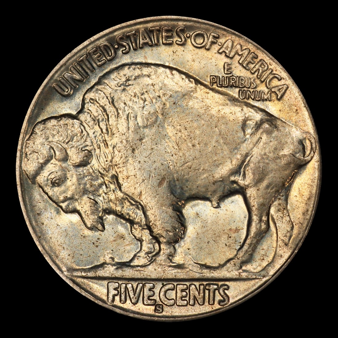 1914-s Buffalo Nickel 5c Grades ms64 - 3
