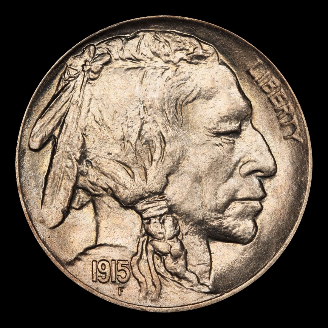 1915-p Buffalo Nickel 5c Grades ms65+ - 2