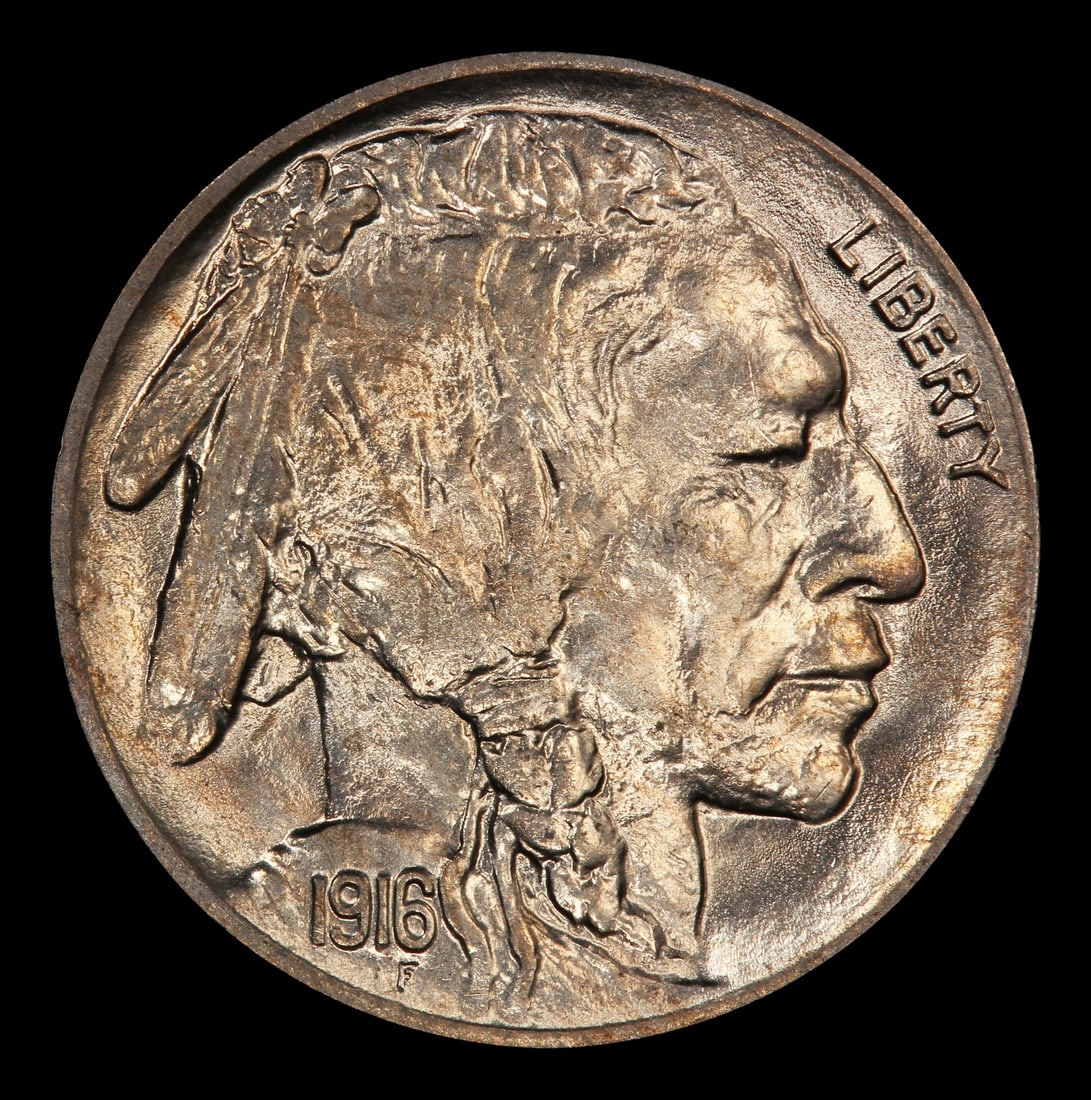 1916-d Buffalo Nickel 5c Grades ms64 - 2