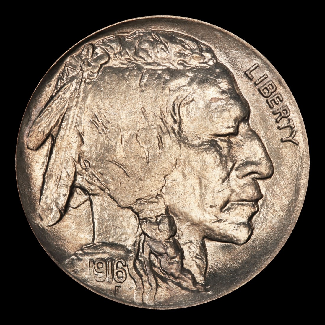 1916-d Buffalo Nickel 5c Grades ms64 - 2