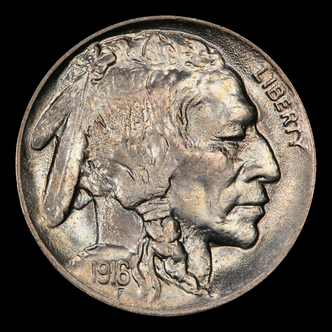 1916-p Buffalo Nickel 5c Grades ms65 - 2