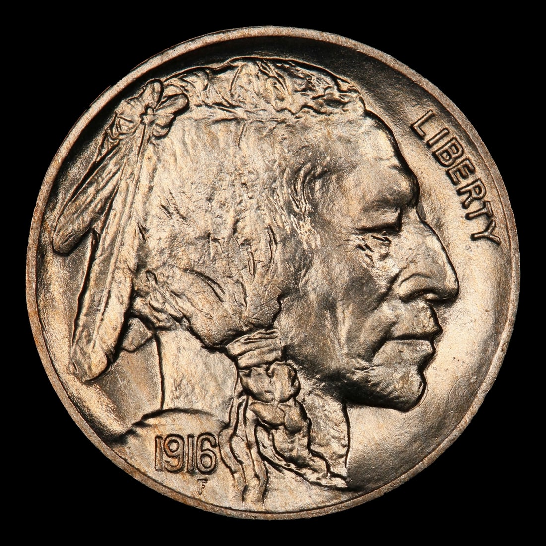 1916-p Buffalo Nickel 5c Grades ms65+ - 2