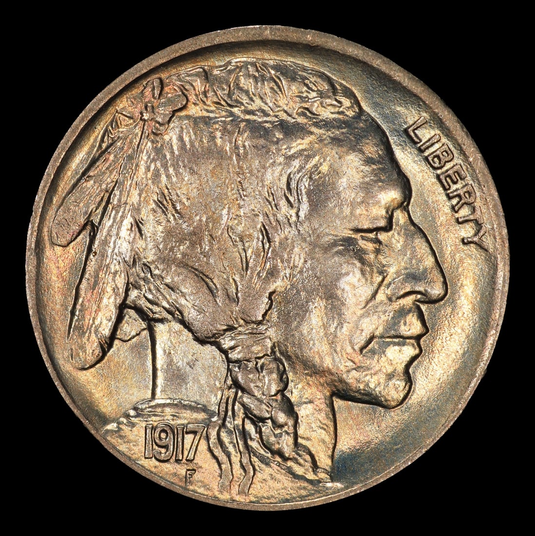 1917-d Buffalo Nickel Near Top Pop! 5c ms66+ SEGS - 2