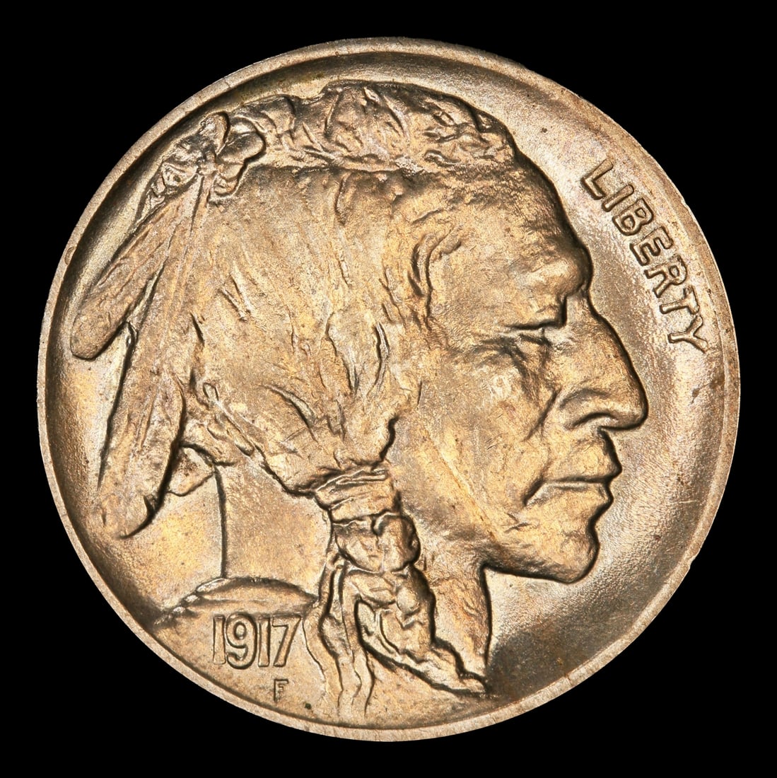 1917-p Buffalo Nickel 5c Grades ms63 - 2