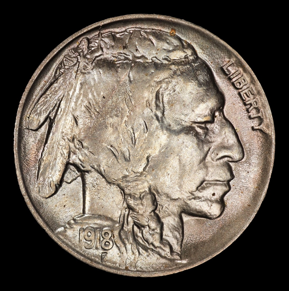 1918-d Buffalo Nickel 5c ms65+ SEGS - 2
