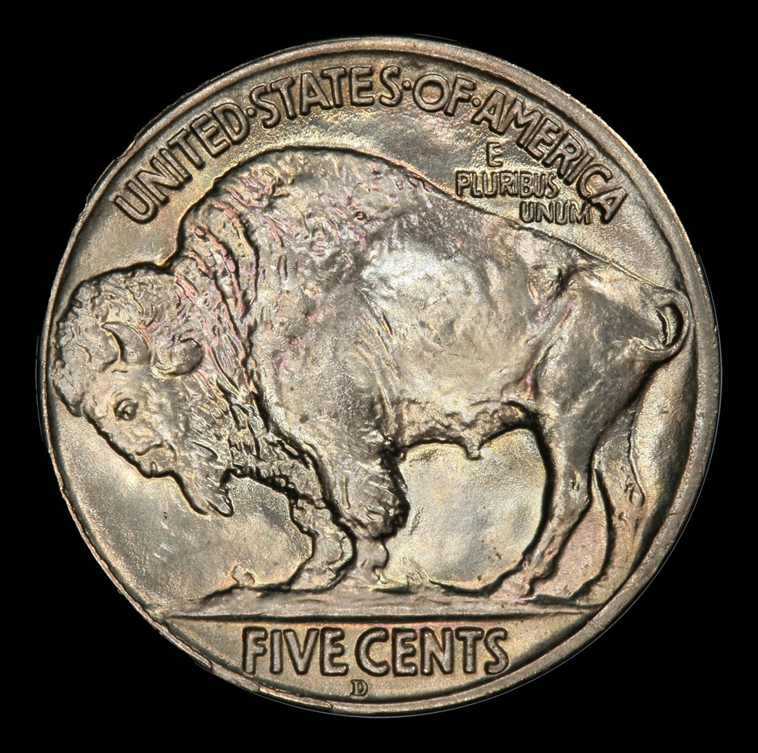 1918-d Buffalo Nickel Near Top Pop! 5c ms66 SEGS - 3