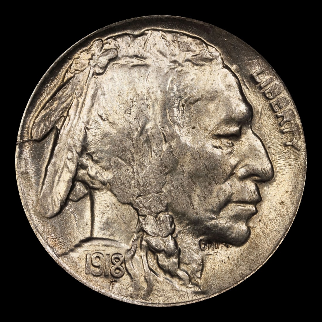 1918-s Buffalo Nickel 5c ms63 USCG - 2