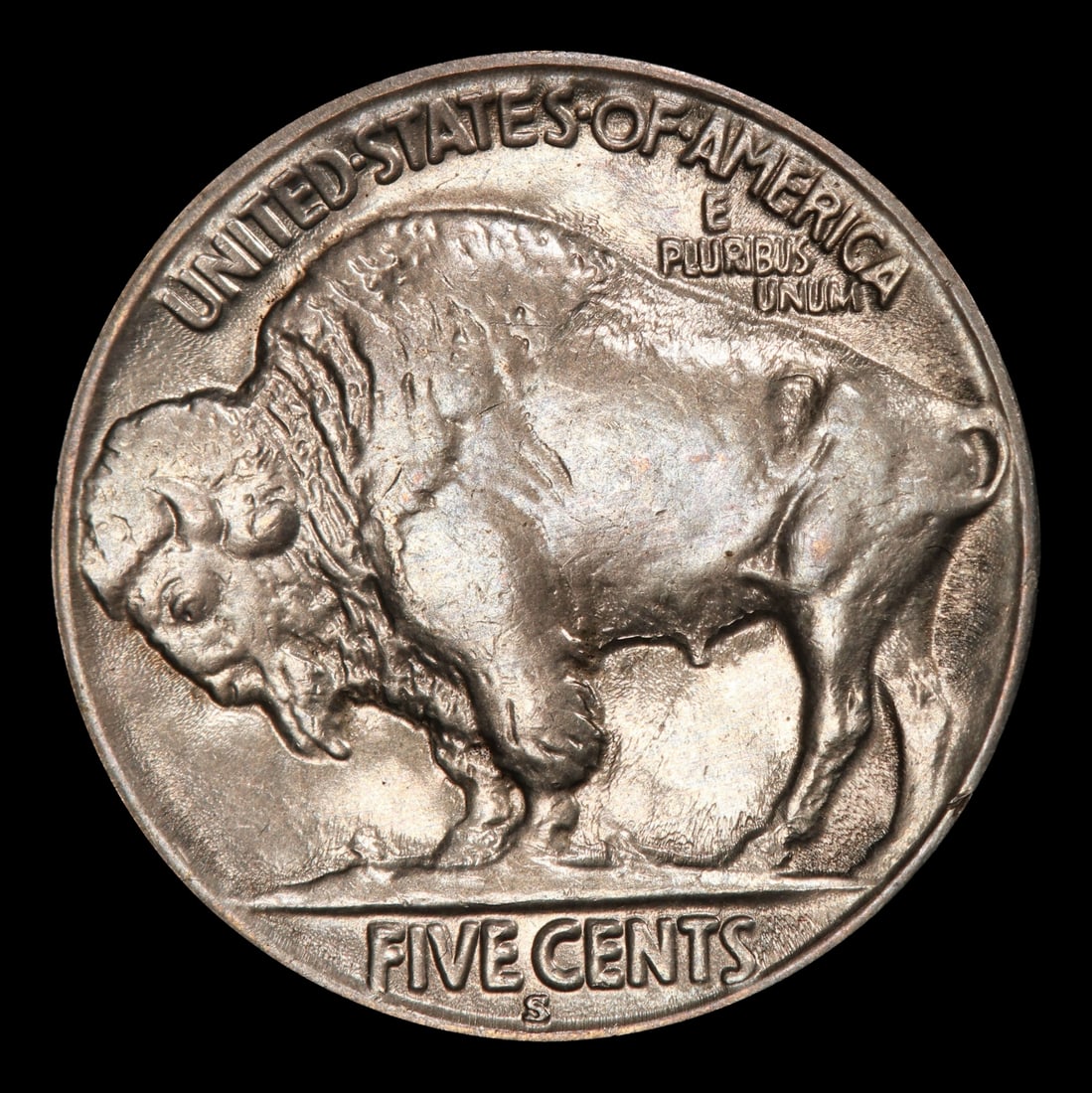 1919-s Buffalo Nickel 5c ms63 USCG - 3