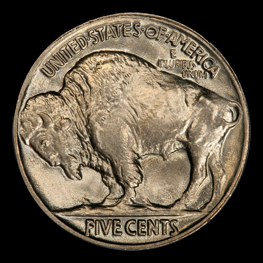 1920-p Buffalo Nickel 5c Grades ms65 - 3