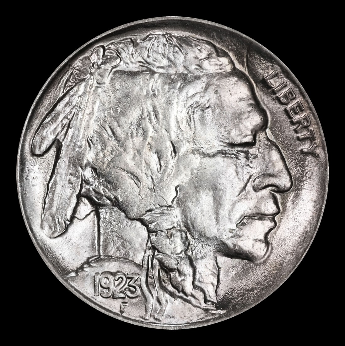 1923-p Buffalo Nickel 5c Grades ms65 - 2