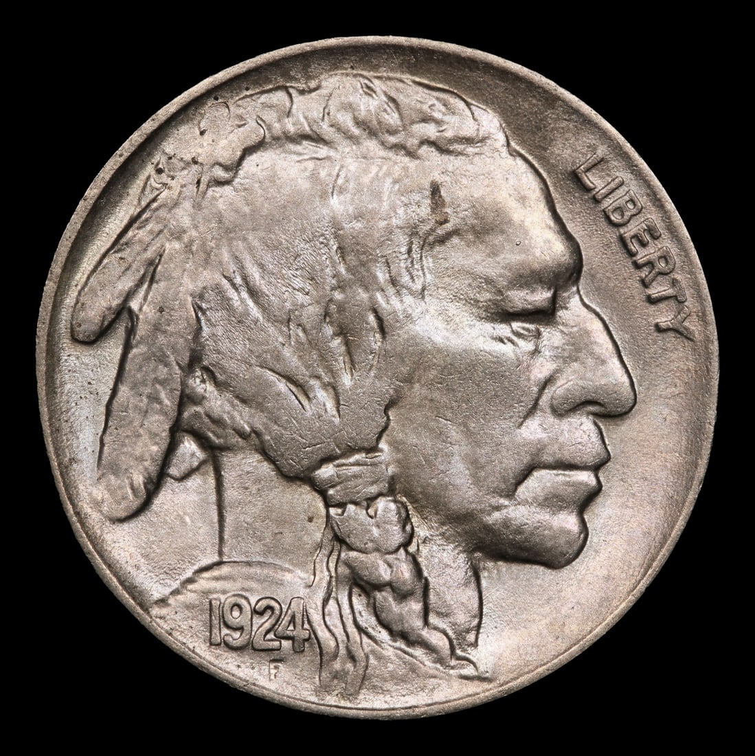 1924-p Buffalo Nickel 5c Grades ms63 - 2