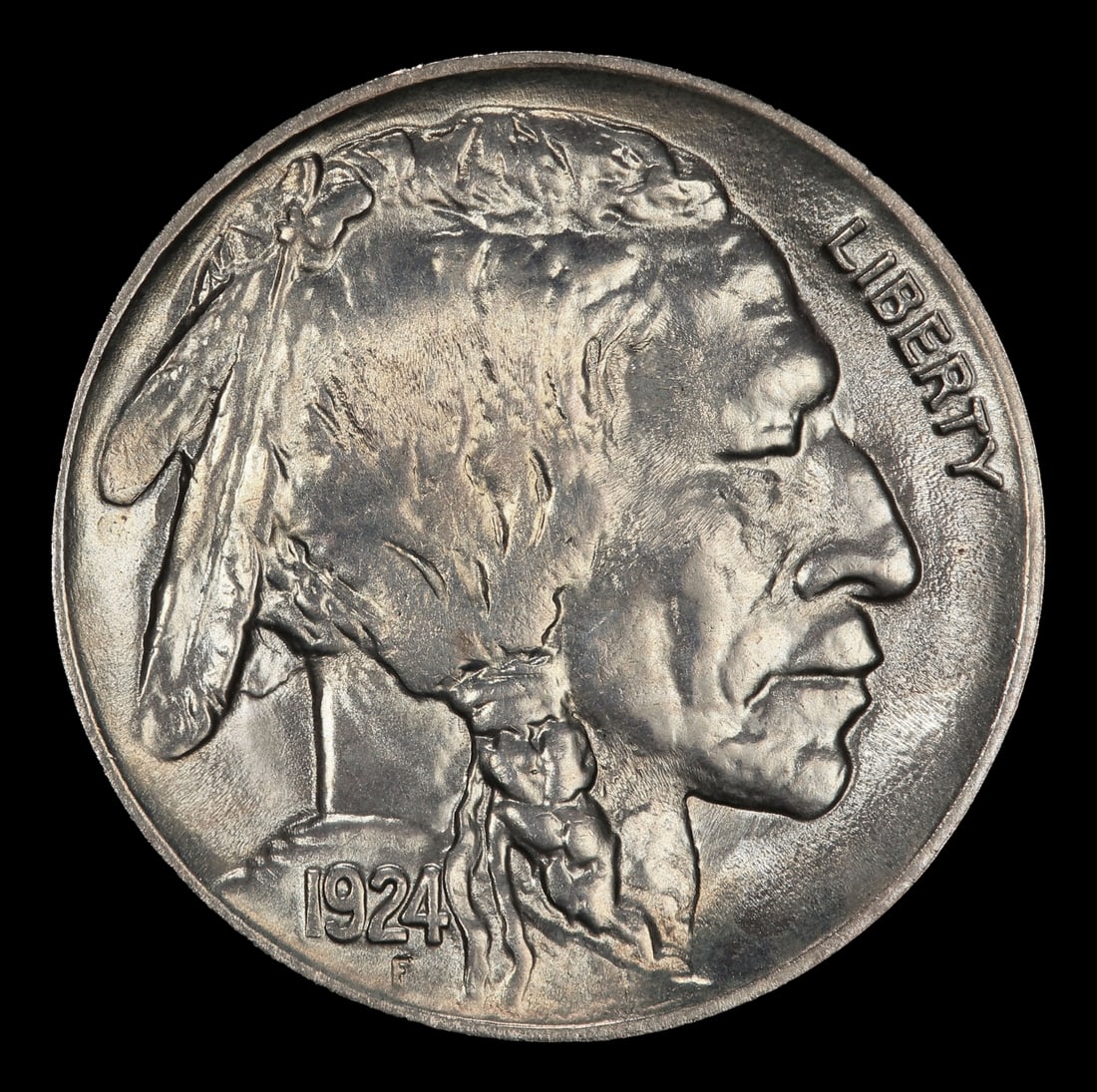 1924-p Buffalo Nickel Near Top Pop! 5c ms66+ SEGS - 2