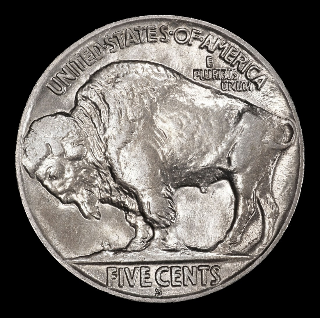 1925-s Buffalo Nickel 5c ms63 USCG - 3