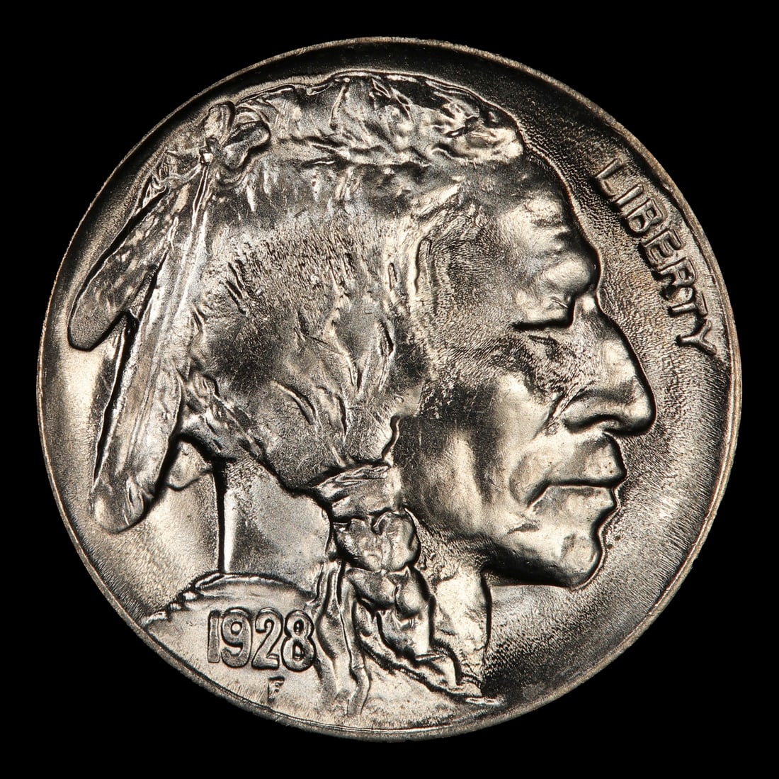 1928-p Buffalo Nickel Near Top Pop 5c ms67 SEGS - 2