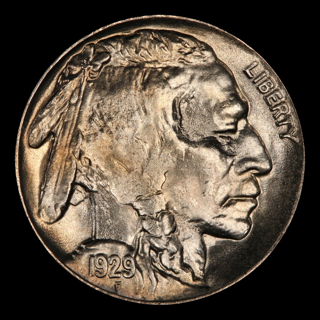 1929-p Buffalo Nickel 5c Grades ms65+ - 2