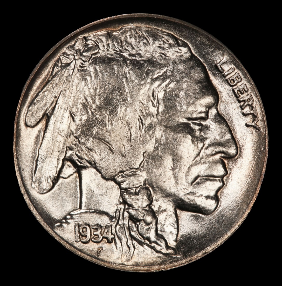 1934-d Buffalo Nickel Near Top Pop 5c ms66 SEGS - 2