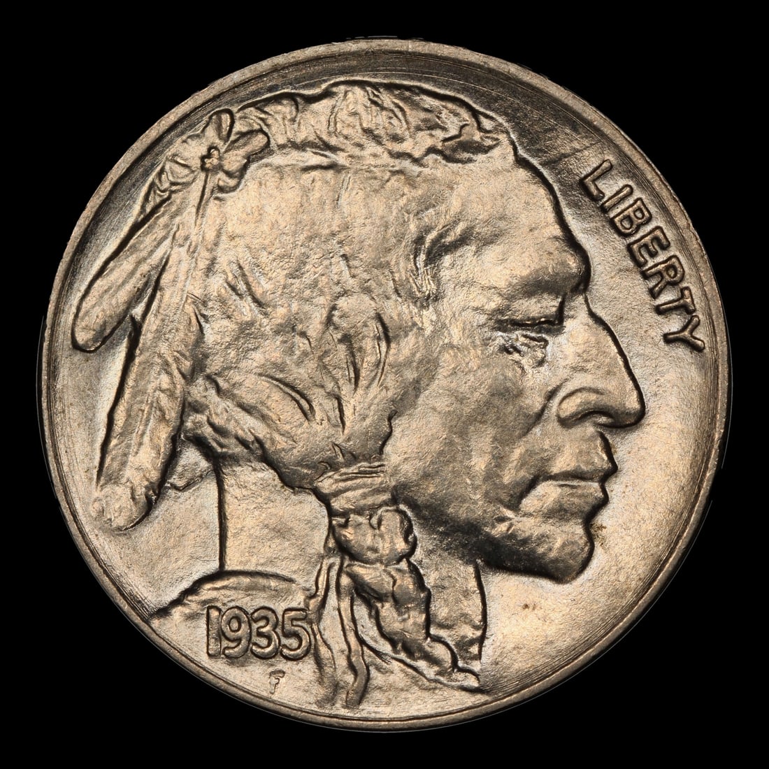 1935-p Buffalo Nickel 5c Grades ms65 - 2