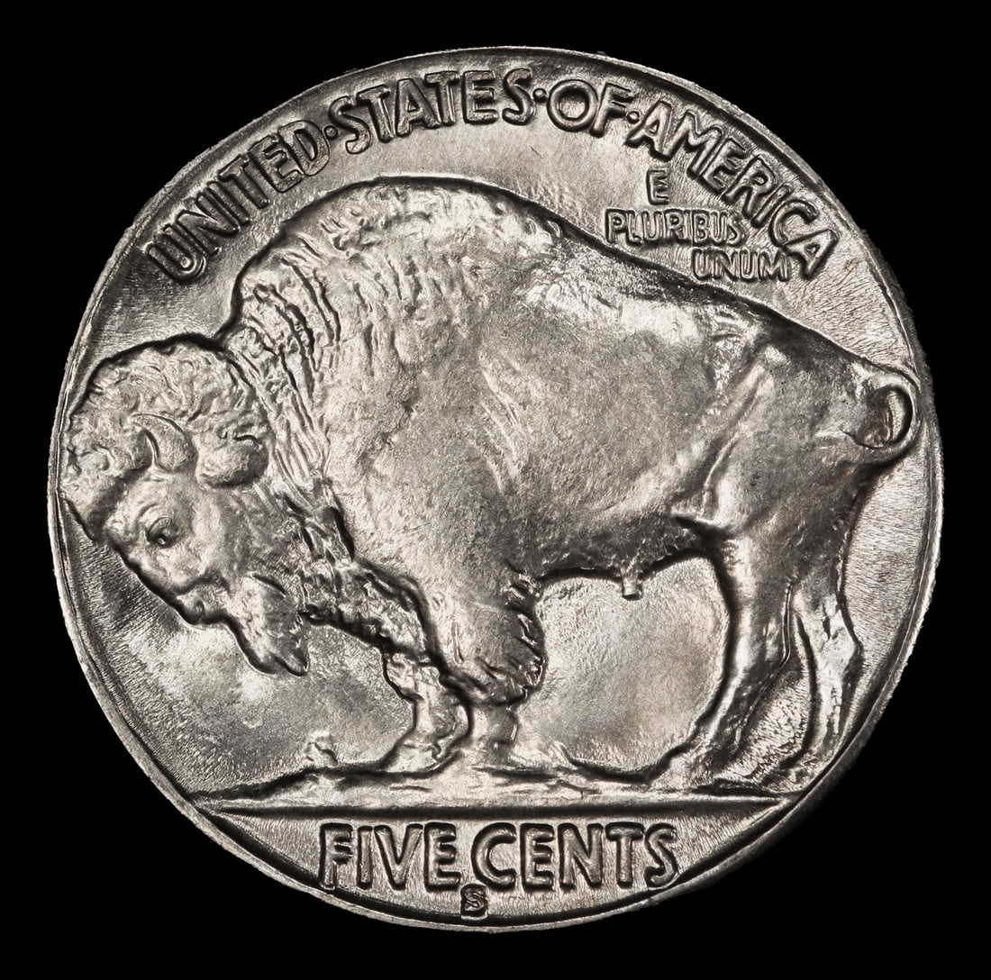 1935-s Buffalo Nickel 5c Grades ms65 - 3