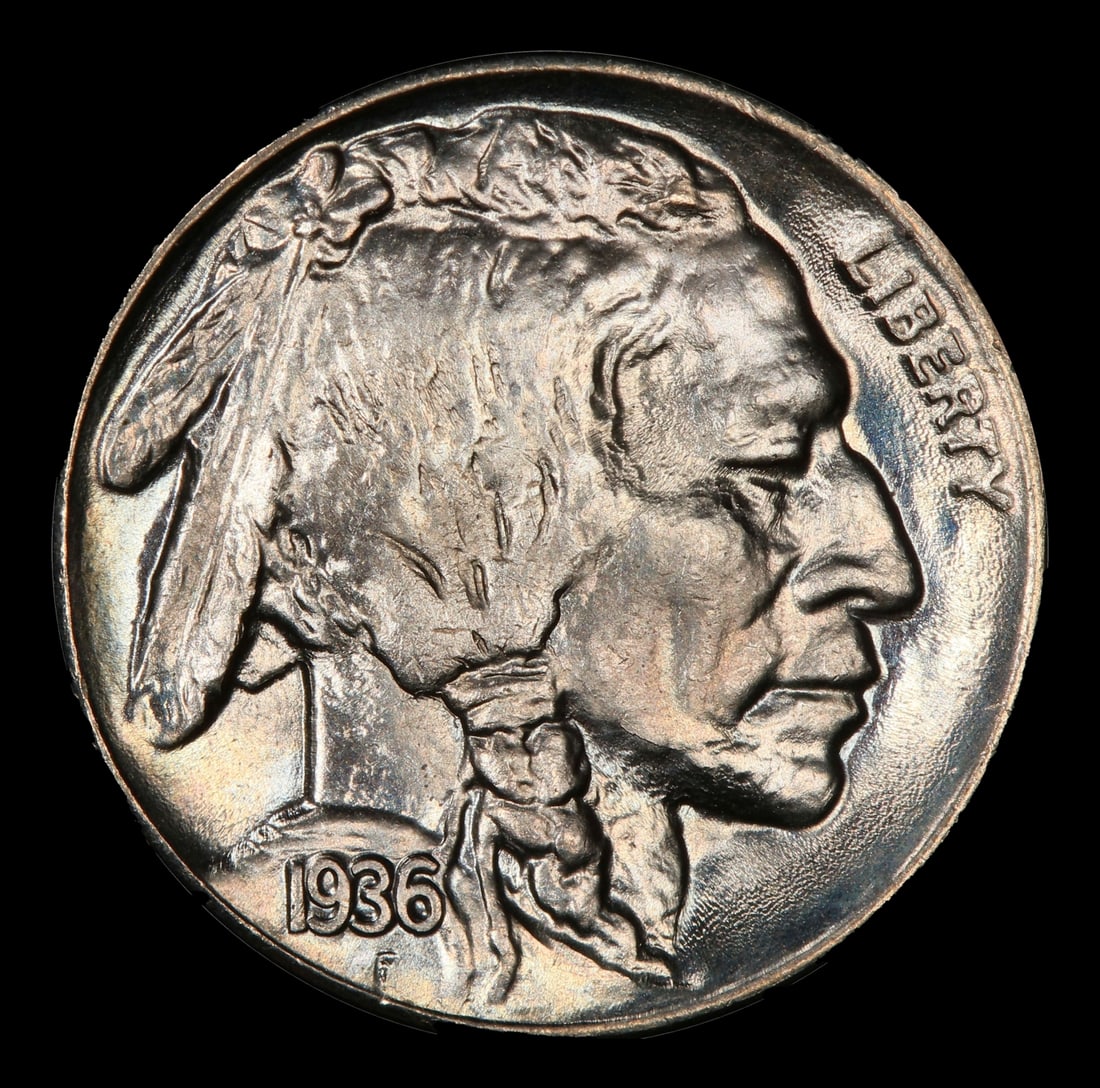 1936-p Buffalo Nickel Near Top Pop 5c ms67+ SEGS - 2