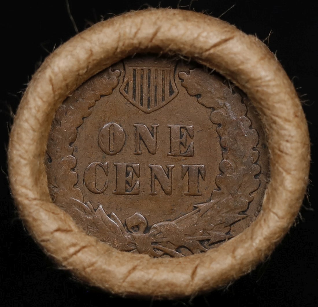 Lincoln Wheat Cent 1c Mixed Roll Orig Brandt McDonalds Wrapper, 1931-d end, Indian other end - 3