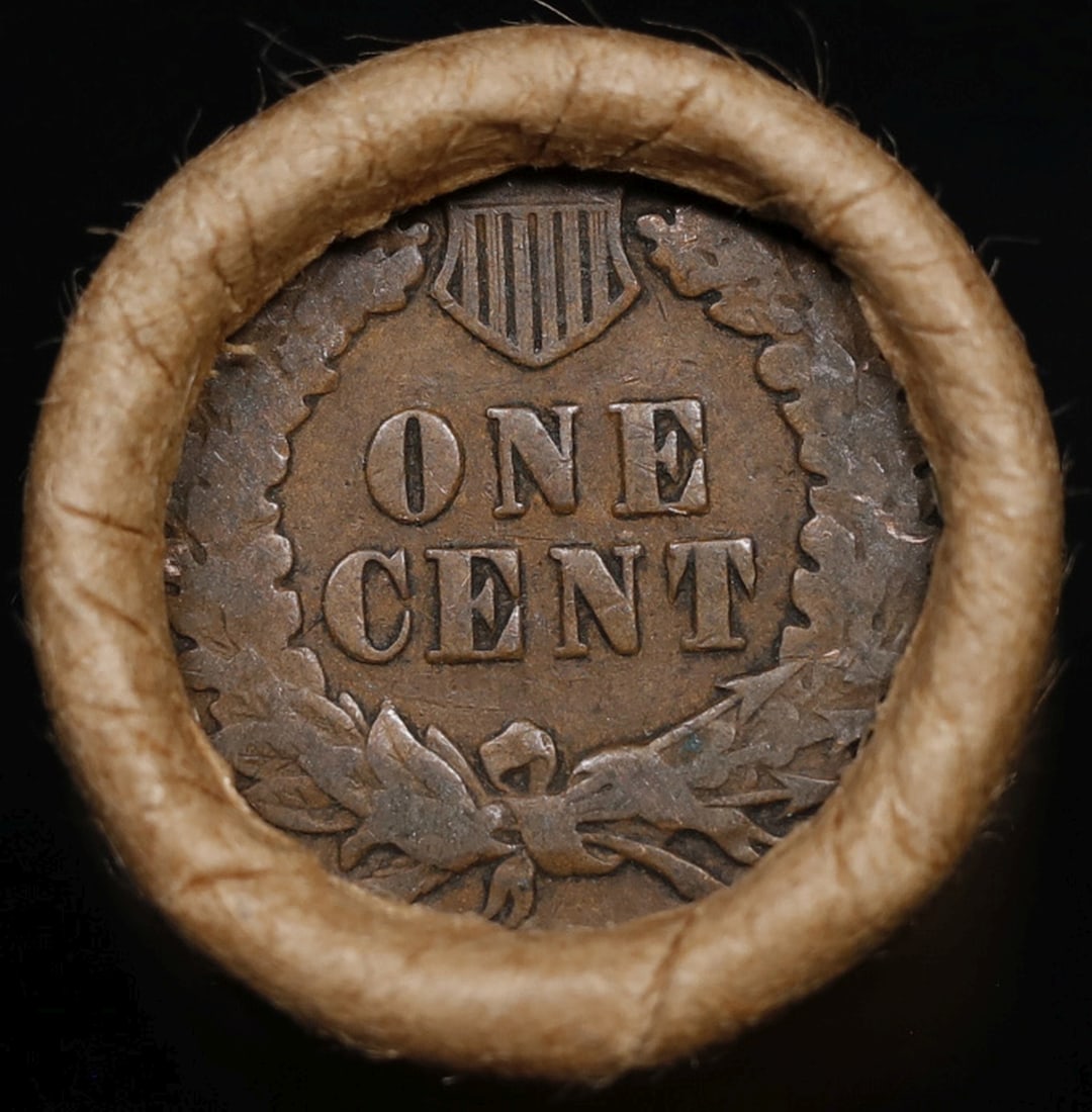 Lincoln Wheat Cent 1c Mixed Roll Orig Brandt McDonalds Wrapper, 1917-s end, Indian other end - 3