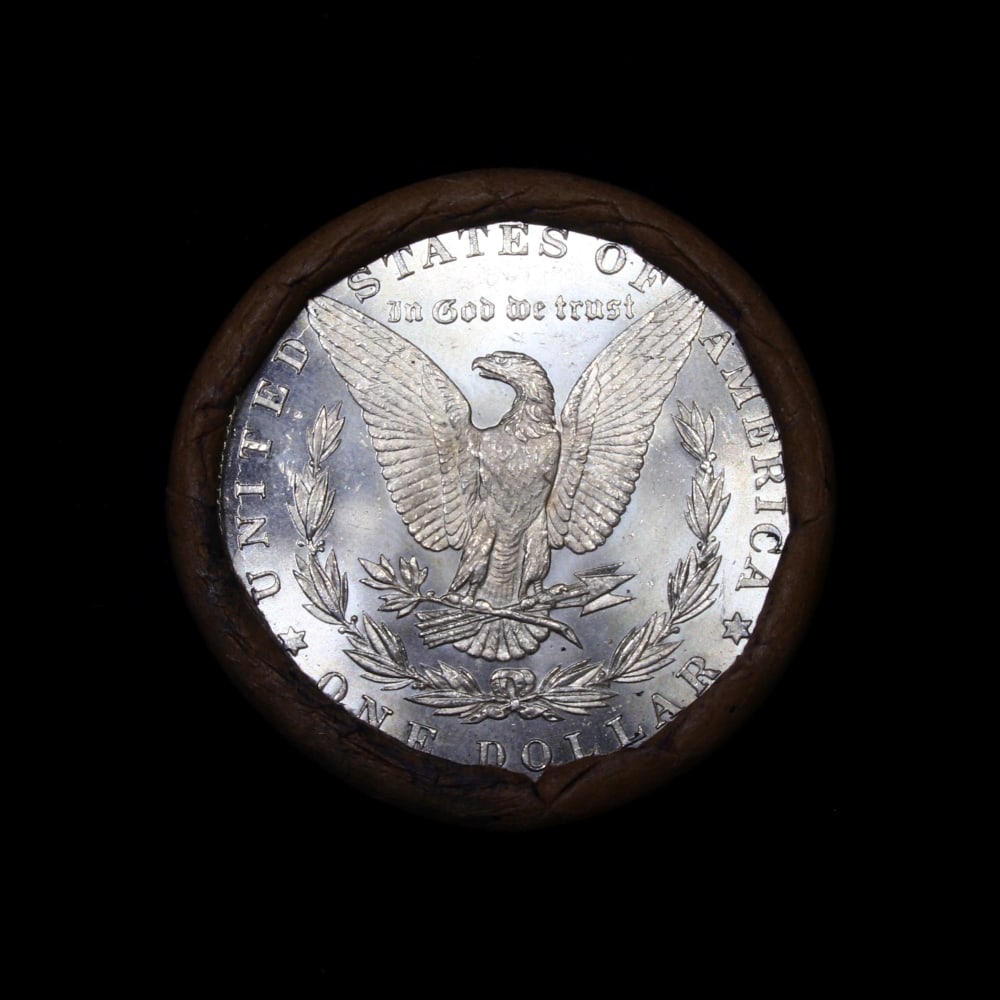 Full solid date 1885-p Uncirculated Morgan silver dollar roll, 20 coins - 3