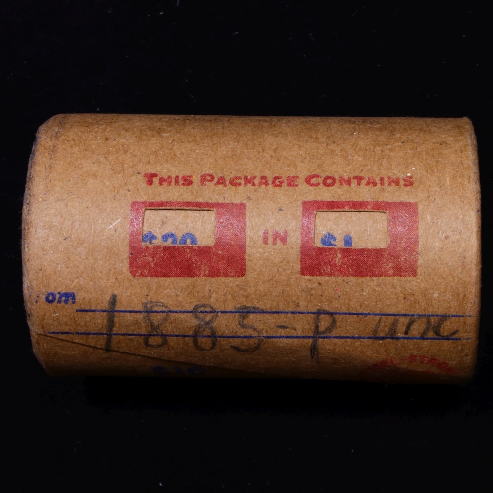 Full solid date 1885-p Uncirculated Morgan silver dollar roll, 20 coins - 5