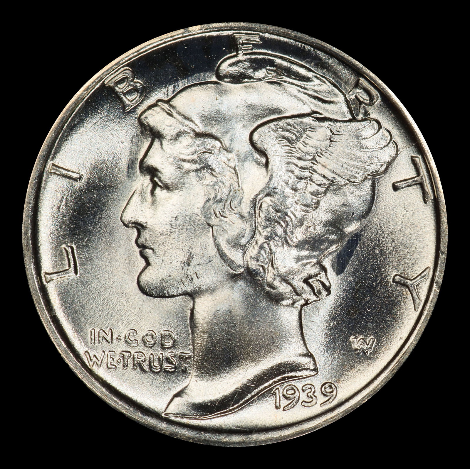 1939-s Mercury Dime 10c ms65 FSB SEGS - 2
