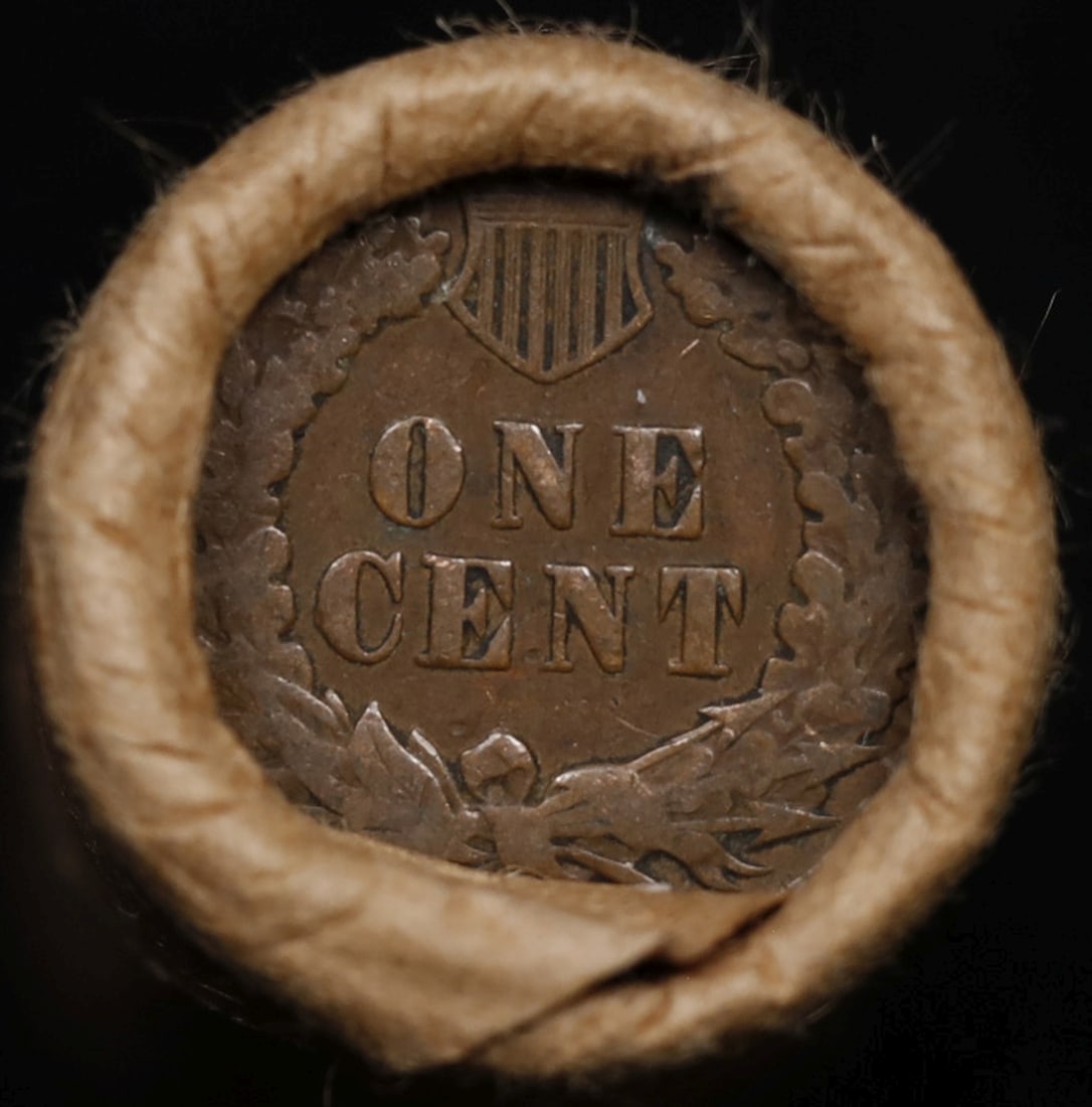 Lincoln Wheat Cent 1c Mixed Roll Orig Brandt McDonalds Wrapper, 1912-p end, Indian other end - 3