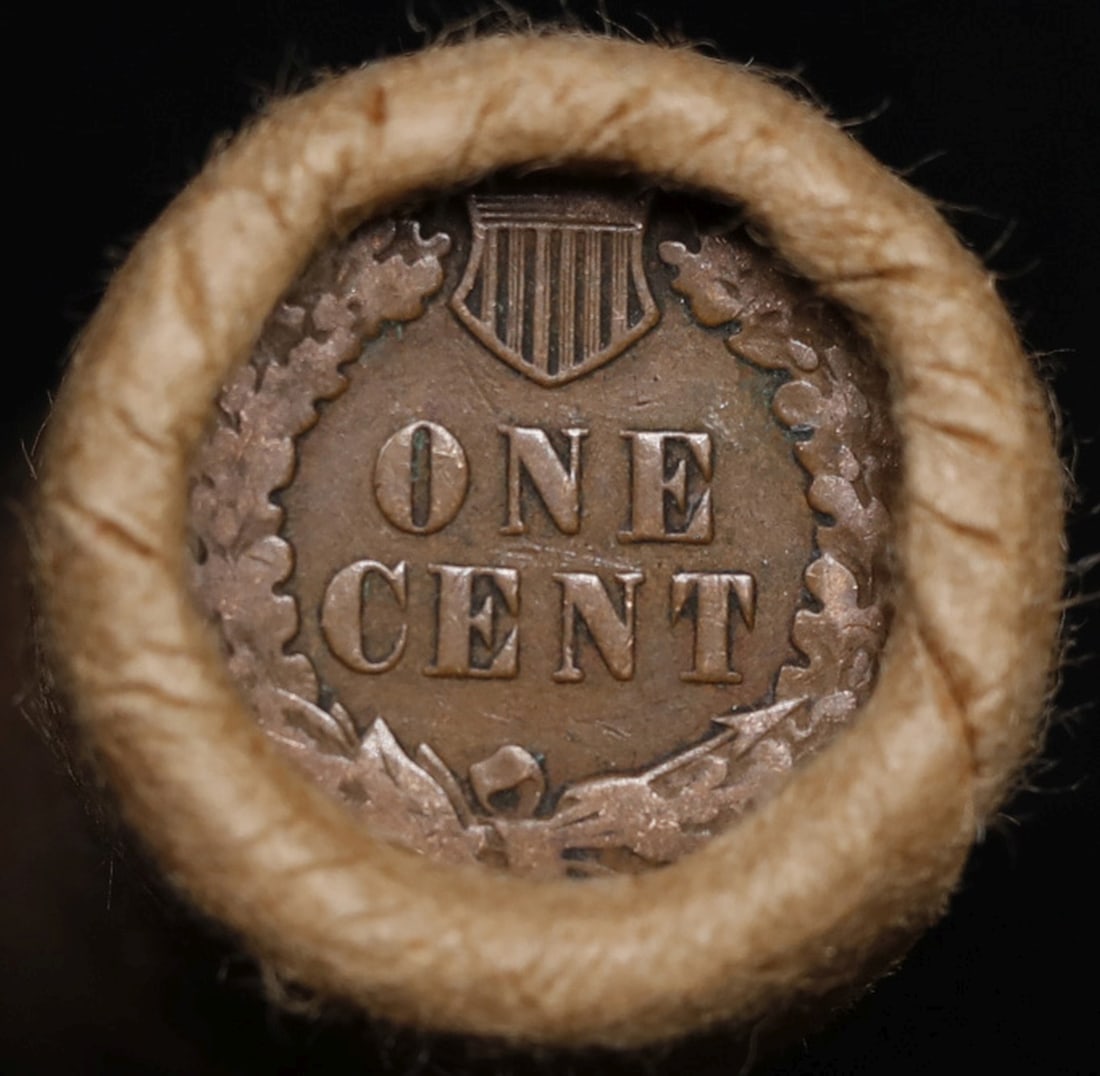 Lincoln Wheat Cent 1c Mixed Roll Orig Brandt McDonalds Wrapper, 1913-p end, Indian other end - 3