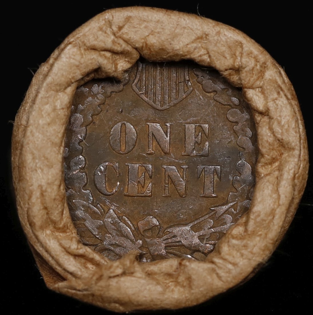 Lincoln Wheat Cent 1c Mixed Roll Orig Brandt McDonalds Wrapper, 1920-s end, Indian other end - 3