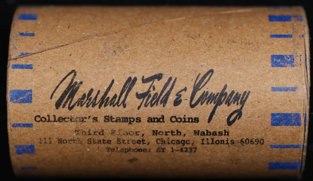 MARSHALL FIELDS RARE Circ BLUE Lvl 20 Coin Morgan Roll - 2