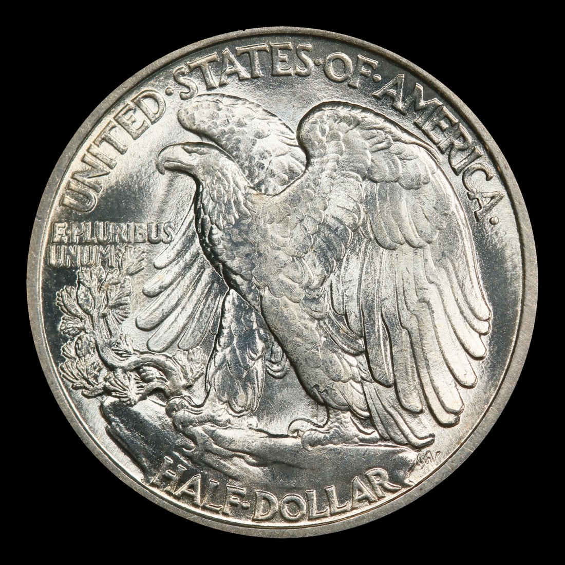 1917-d Obverse Walking Liberty Half Dollar Near Top Pop 50c ms65+ SEGS - 3