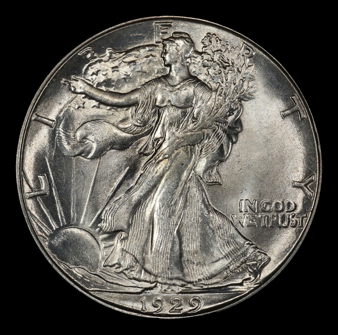 1929-d Walking Liberty Half Dollar 50c ms64 SEGS - 2
