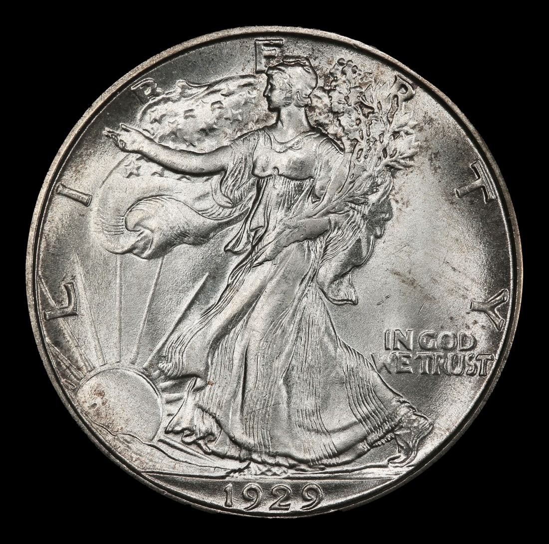 1929-d Walking Liberty Half Dollar 50c ms66 SEGS - 2