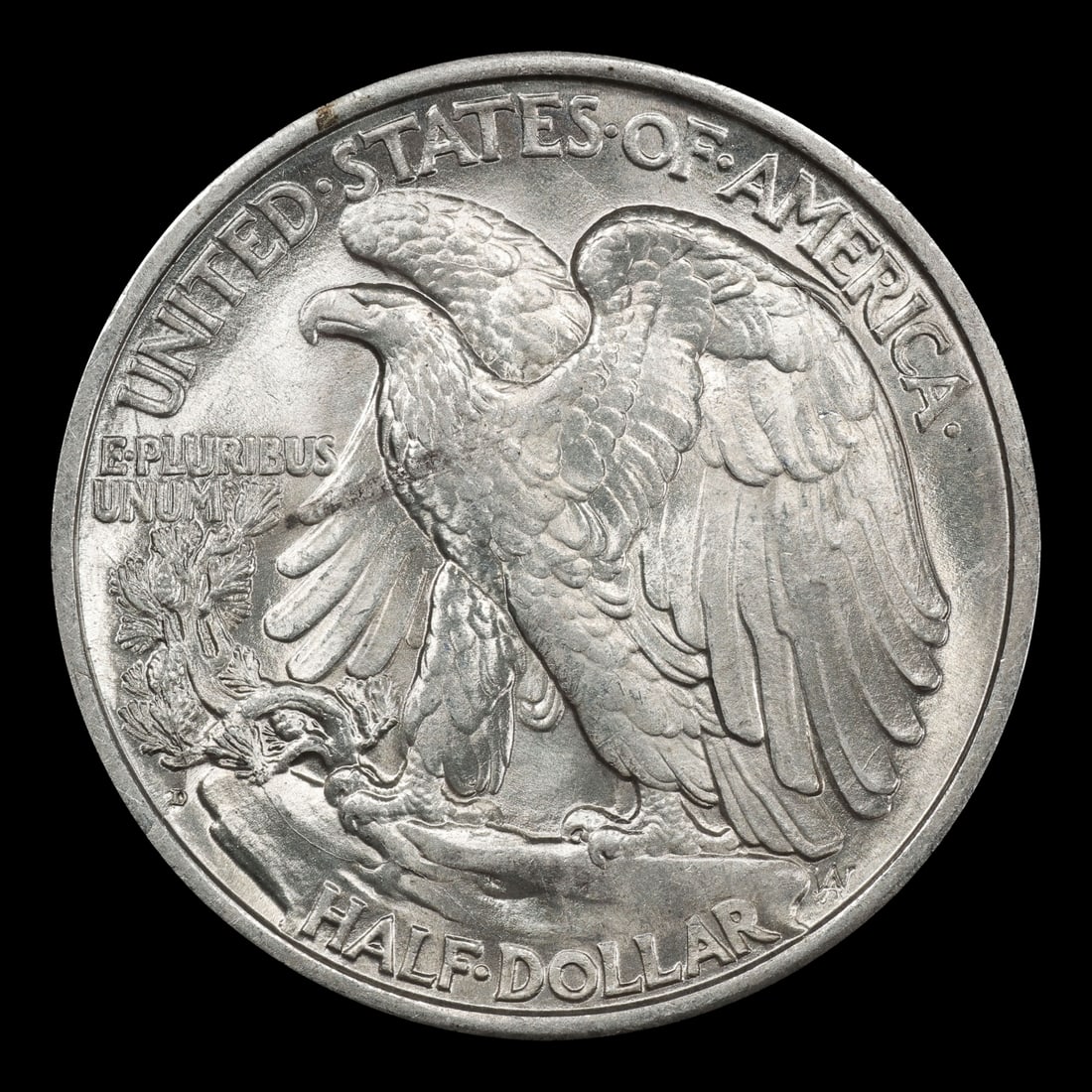 1934-d Walking Liberty Half Dollar 50c Grades ms63 - 3