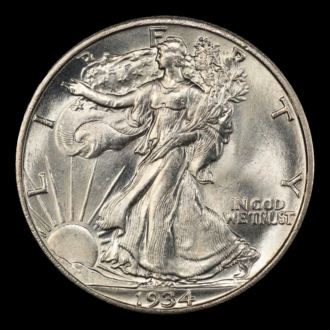 1934-s Walking Liberty Half Dollar 50c ms65 SEGS - 2