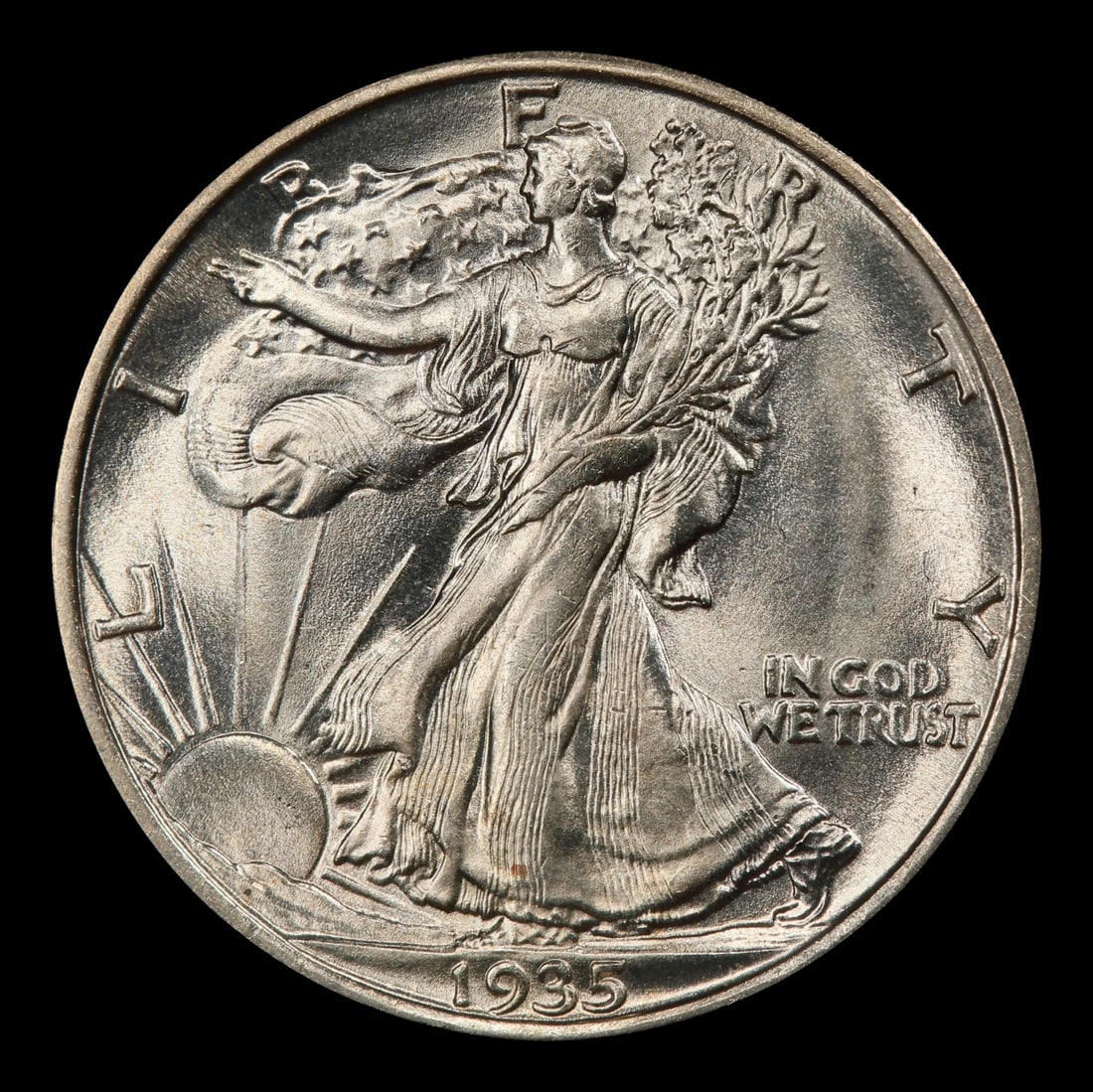 1935-s Walking Liberty Half Dollar 50c ms65 SEGS - 2