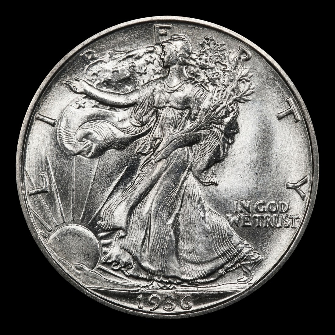 1936-s Walking Liberty Half Dollar 50c ms66 SEGS - 2
