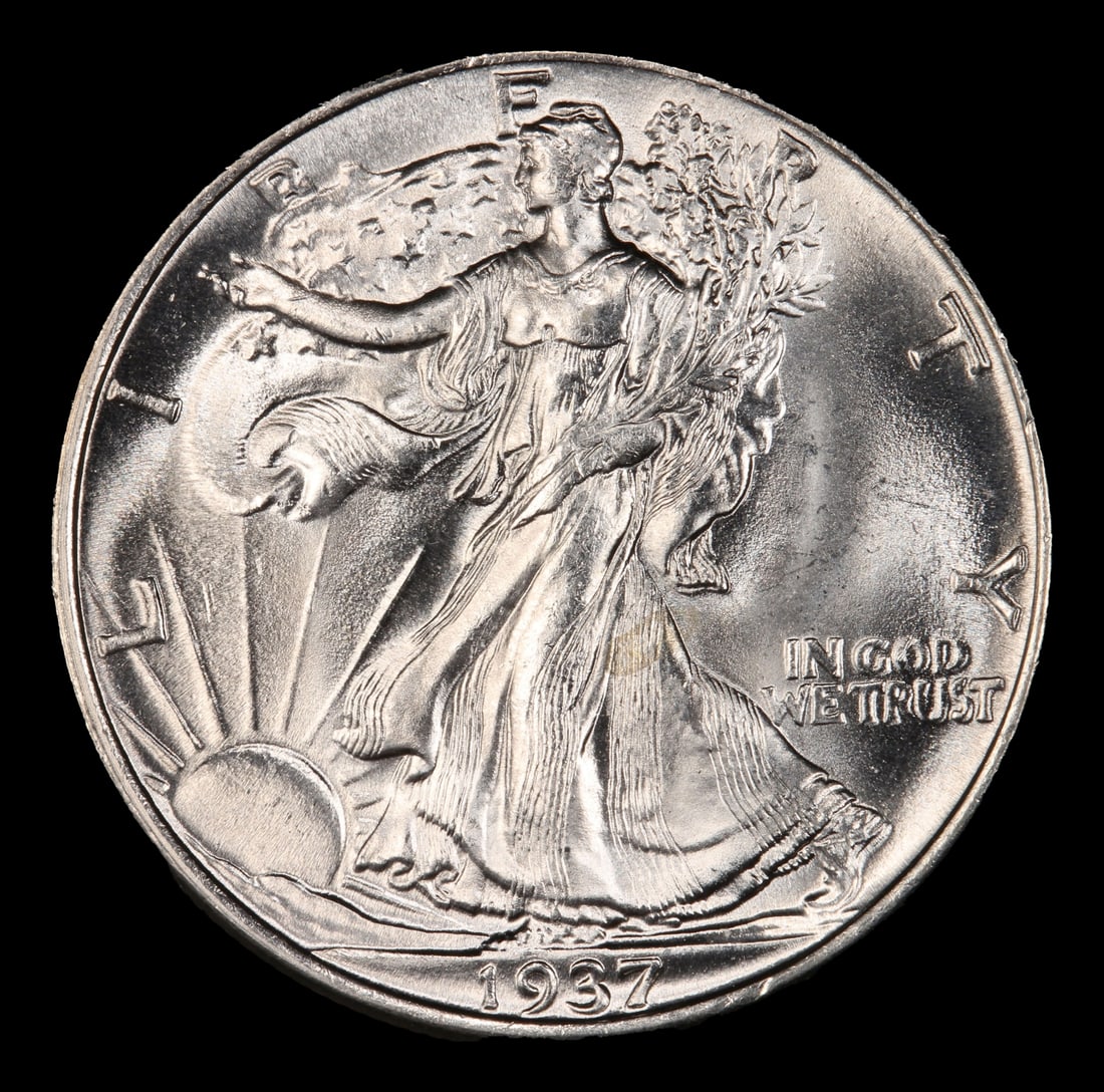 1937-p Walking Liberty Half Dollar 50c ms66+ SEGS - 2