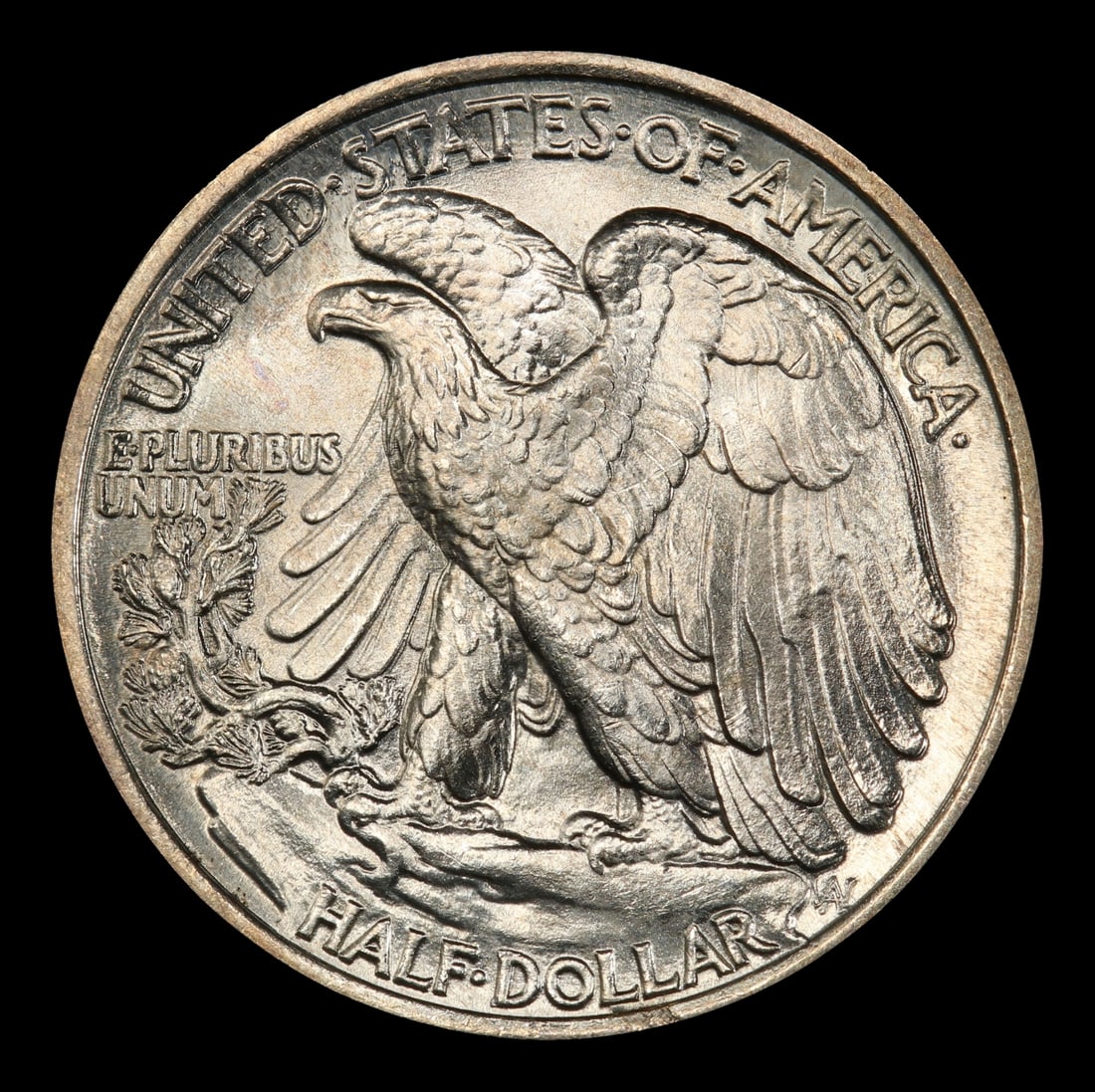 1937-p Walking Liberty Half Dollar Near Top Pop 50c ms67+ SEGS - 3