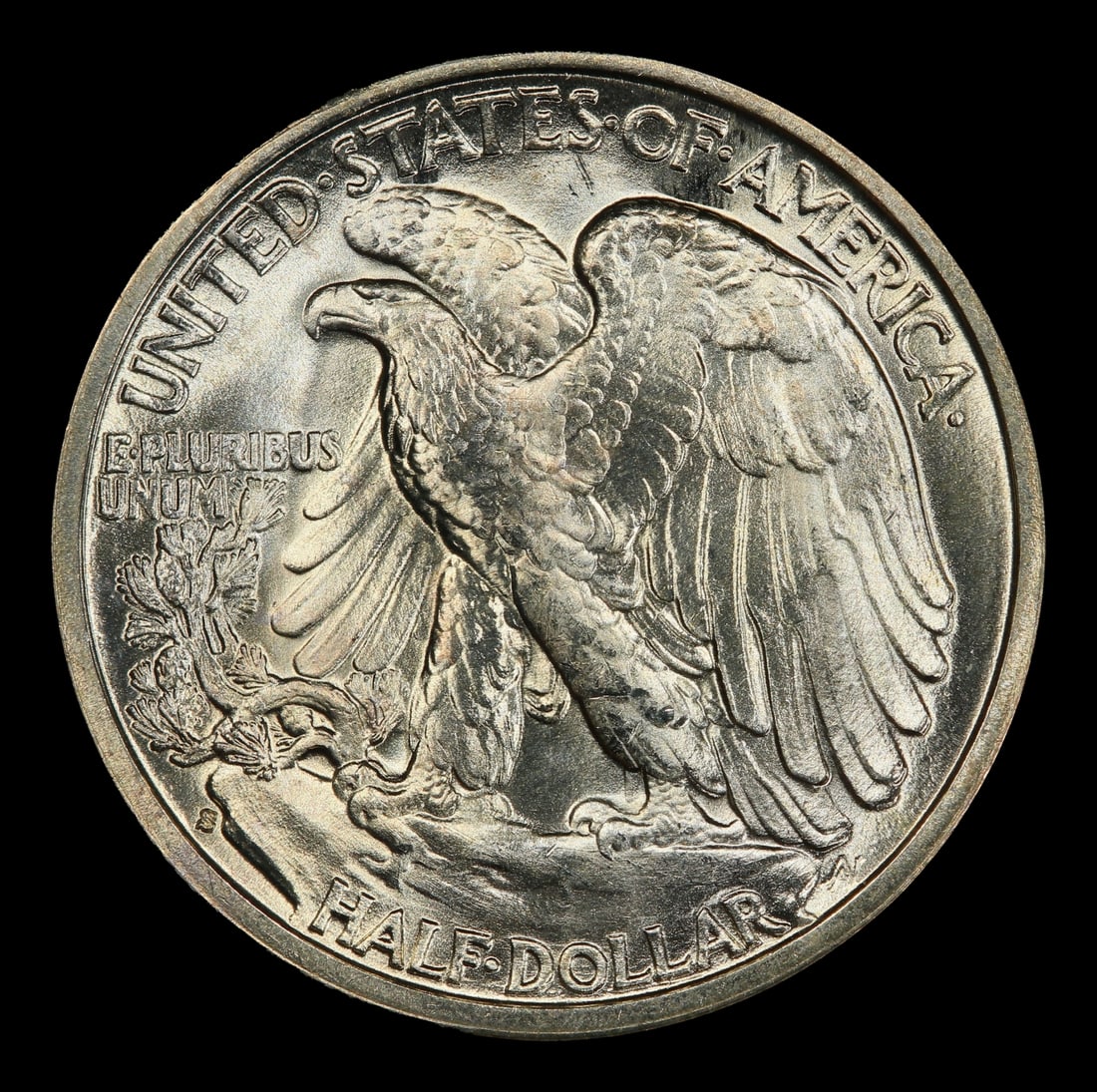 1937-s Walking Liberty Half Dollar Near Top Pop 50c ms67 SEGS - 3