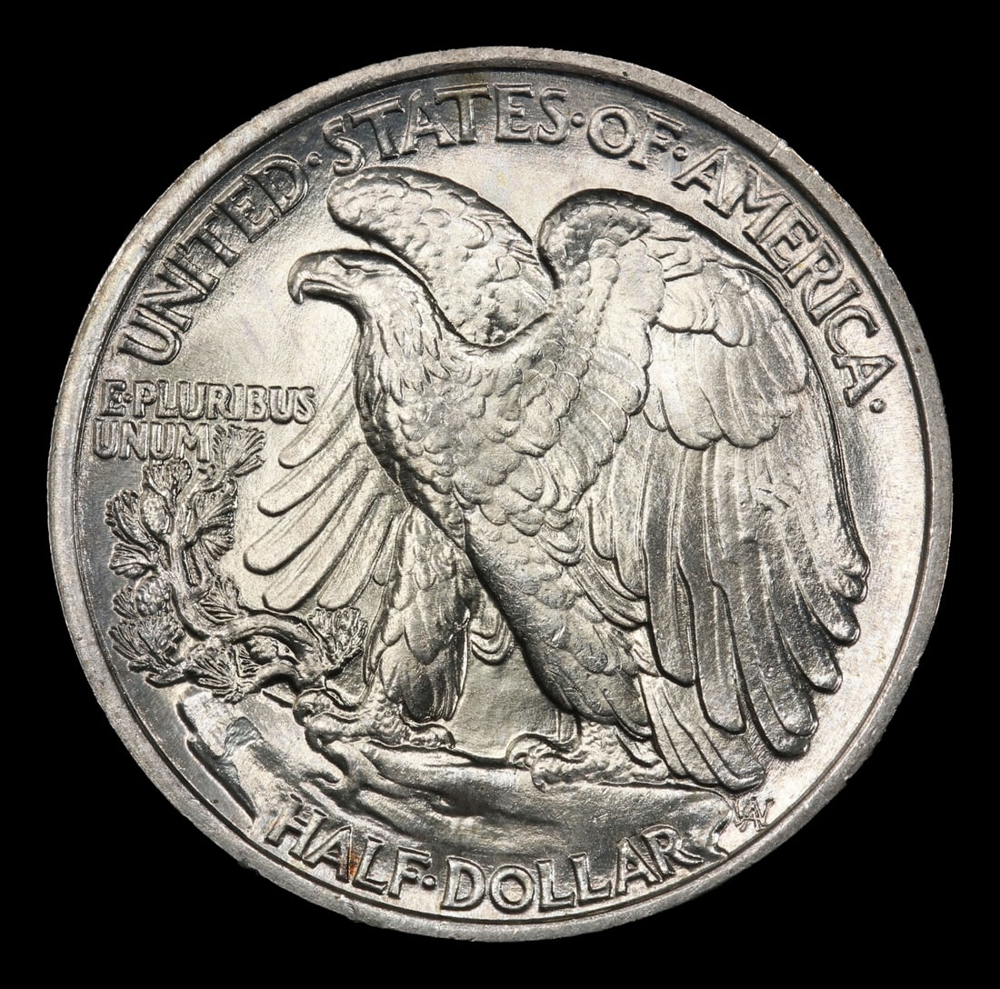 1938-p Walking Liberty Half Dollar TOP POP! 50c ms68 SEGS - 3