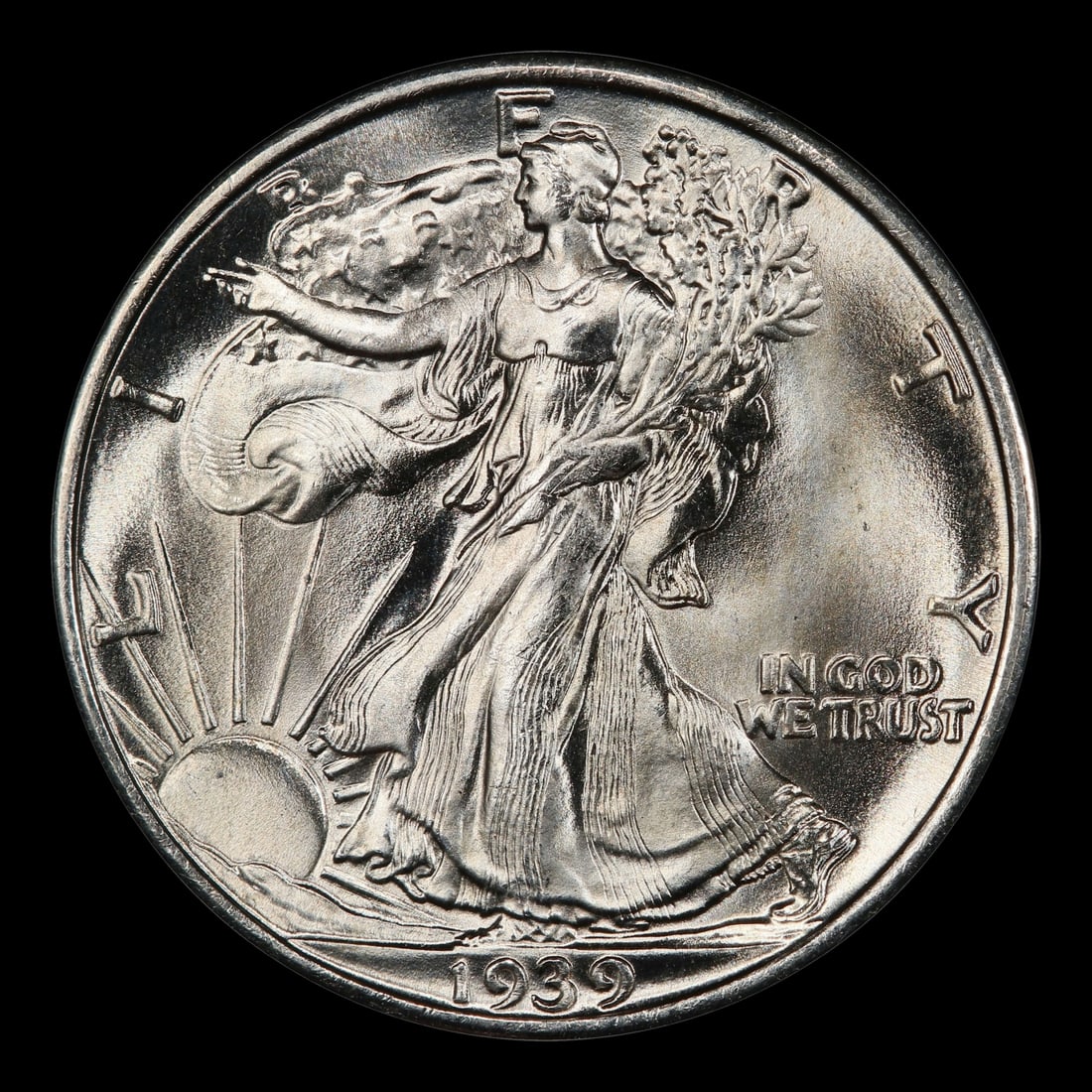 1939-s Walking Liberty Half Dollar Near Top Pop 50c ms67 SEGS - 2