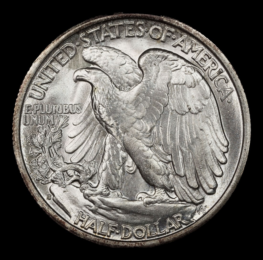 1940-s Walking Liberty Half Dollar Near Top Pop 50c ms66+ SEGS - 3