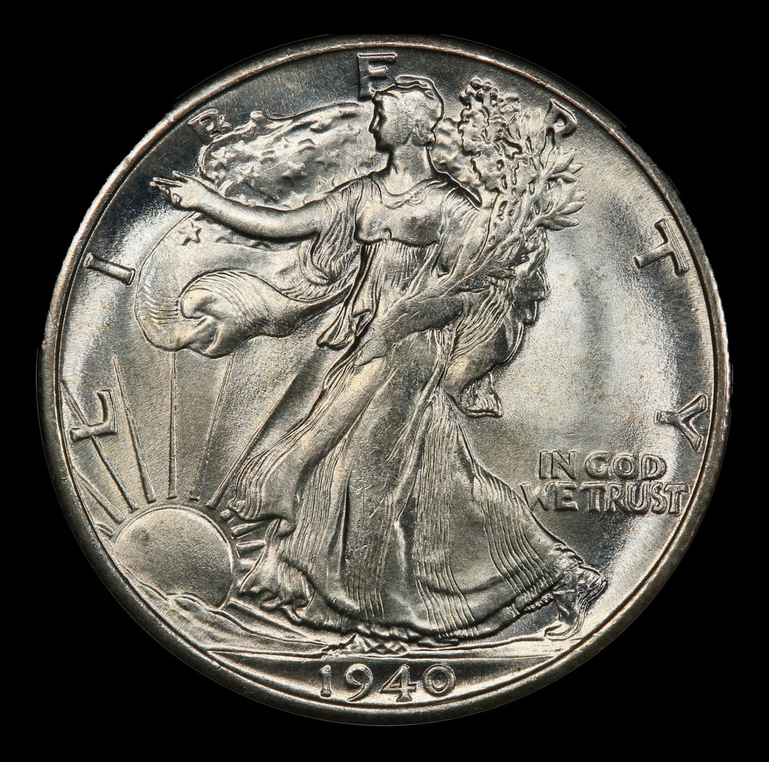 1940-s Walking Liberty Half Dollar Near Top Pop 50c ms66+ SEGS - 2