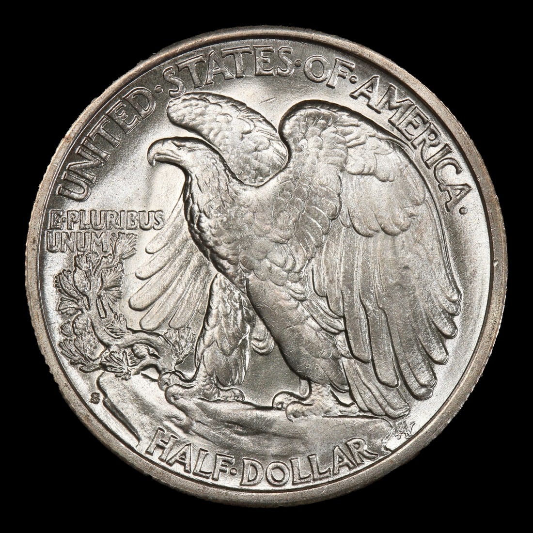 1940-s Walking Liberty Half Dollar Near Top Pop 50c ms67 SEGS - 3
