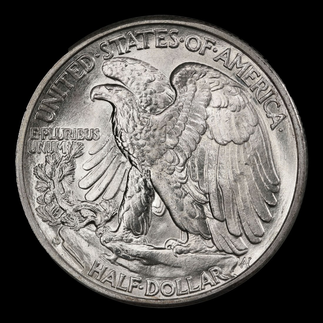 1941-d Walking Liberty Half Dollar Near Top Pop 50c ms67+ SEGS - 3