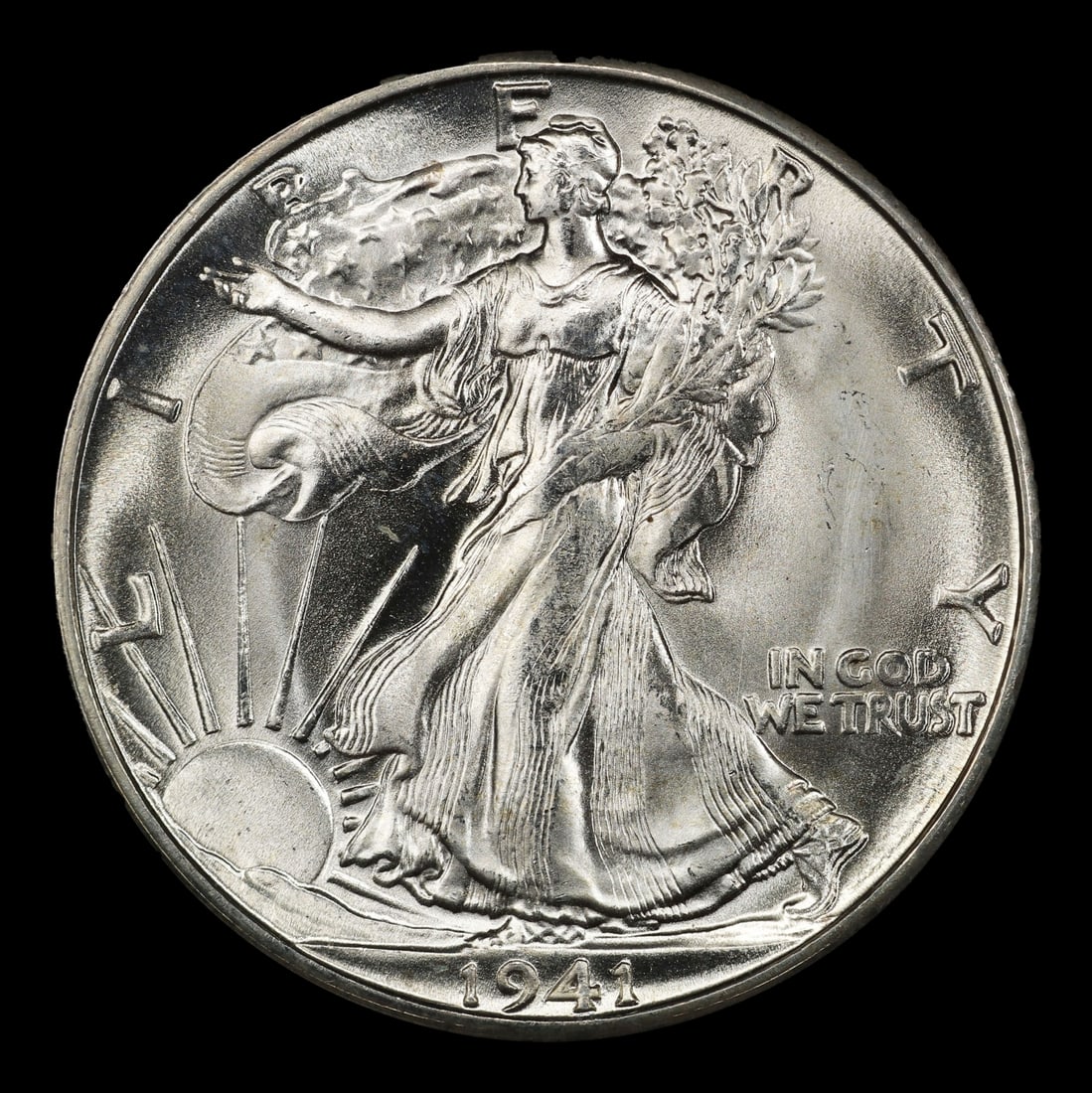 1941-d Walking Liberty Half Dollar TOP POP! 50c ms68 SEGS - 2