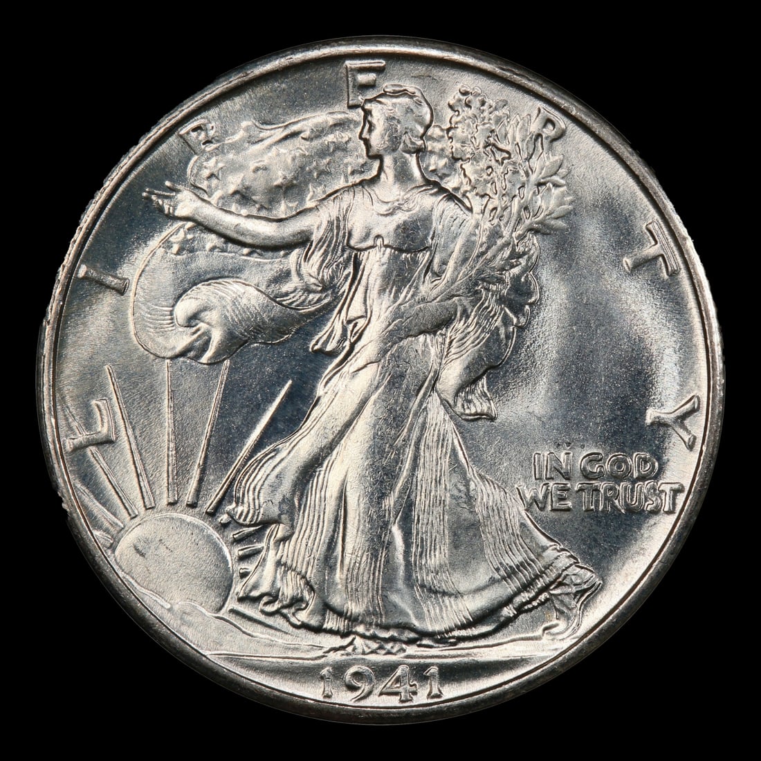 1941-s Walking Liberty Half Dollar 50c ms66 SEGS - 2